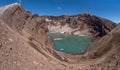 The beautiful crater lake in Gorely VolcanoÃ¢â¬â¢s crater Royalty Free Stock Photo